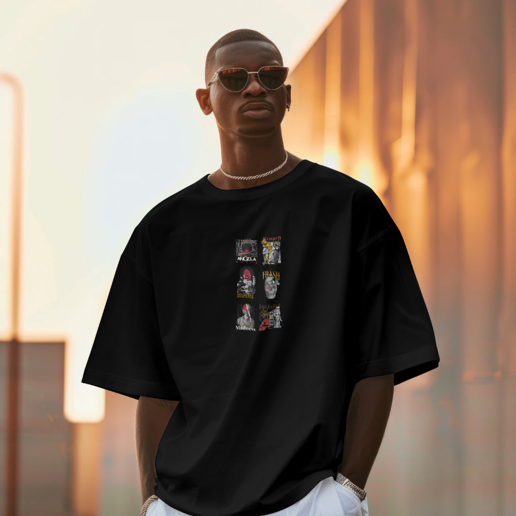 Rebel Collage Streetwear Tee – Bold Art Meets Urban Vibes