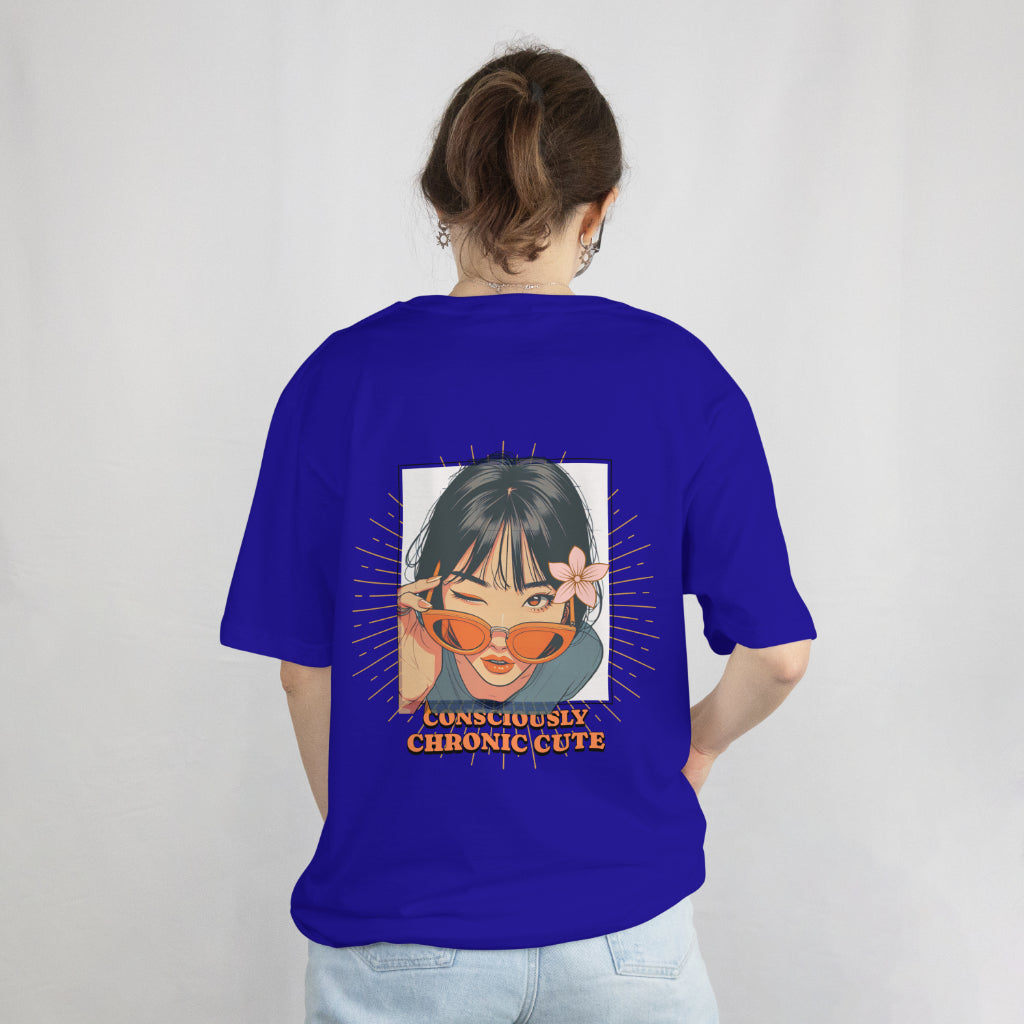 Trendy Women's Oversized T-Shirt – Stay Cute Graphic Print | Casual Streetwear Tee