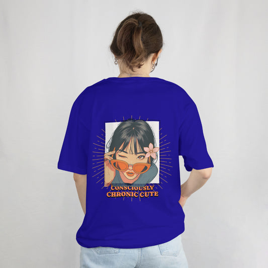 Trendy Women's Oversized T-Shirt – Stay Cute Graphic Print | Casual Streetwear Tee