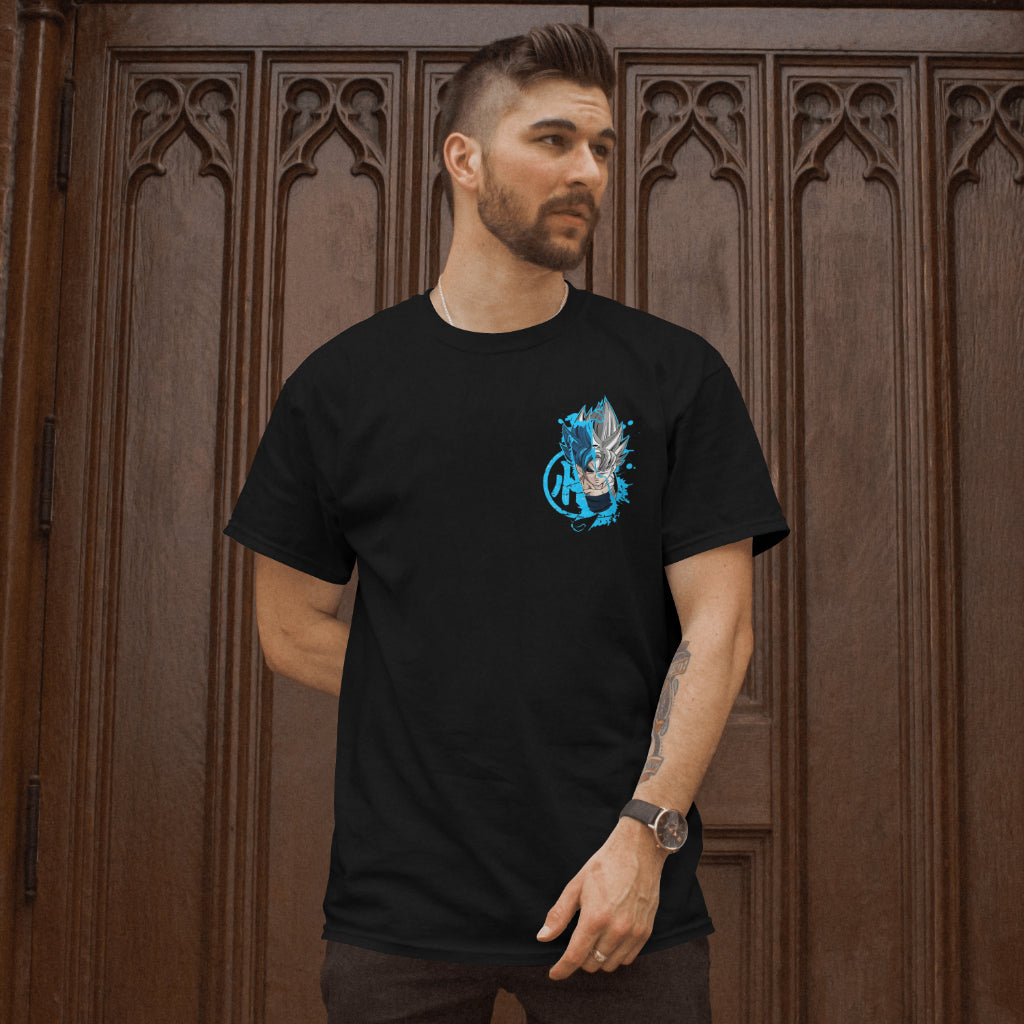 Split Hair Blue & Silver Warrior