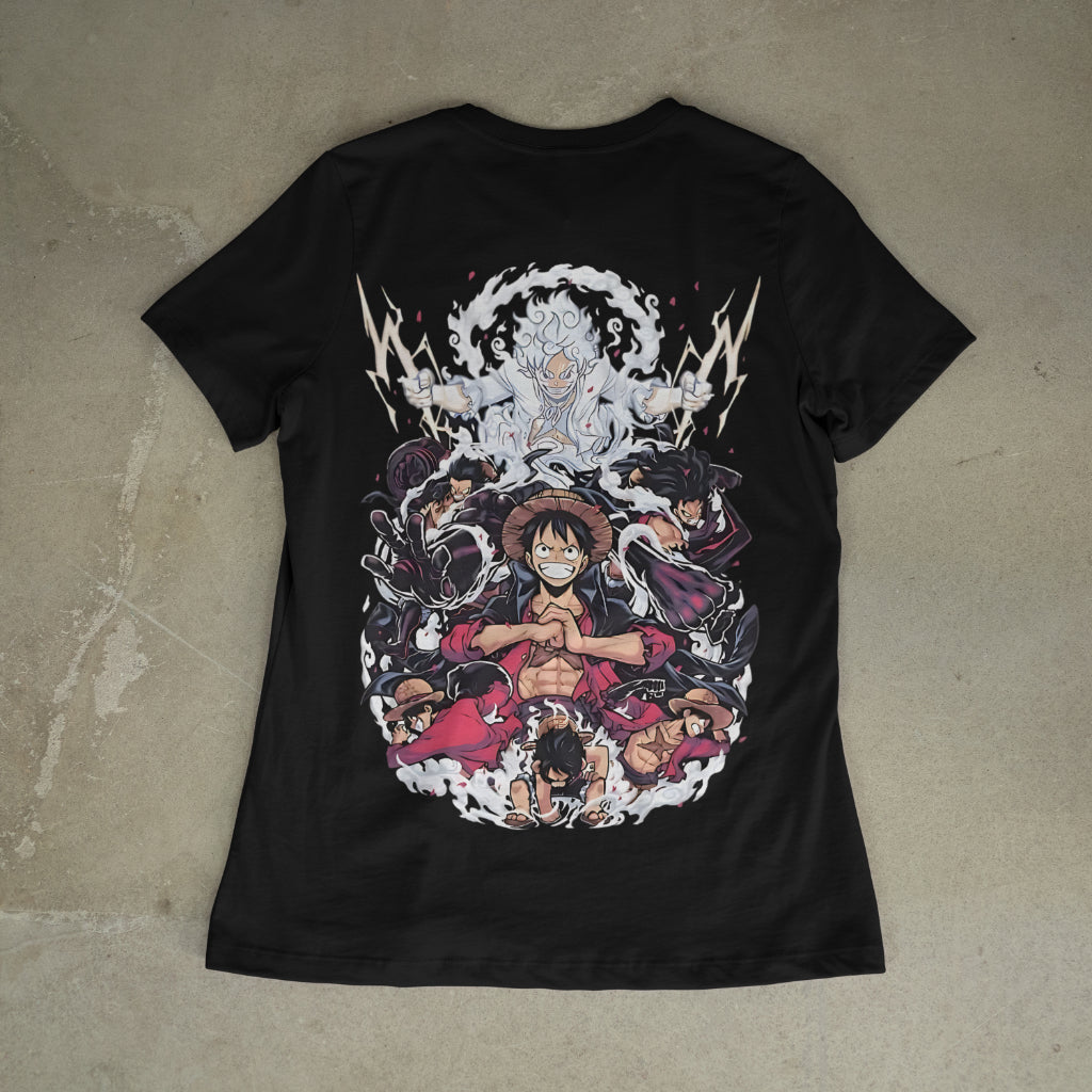 One Piece Luffy Gear 5 Oversized Anime Tee