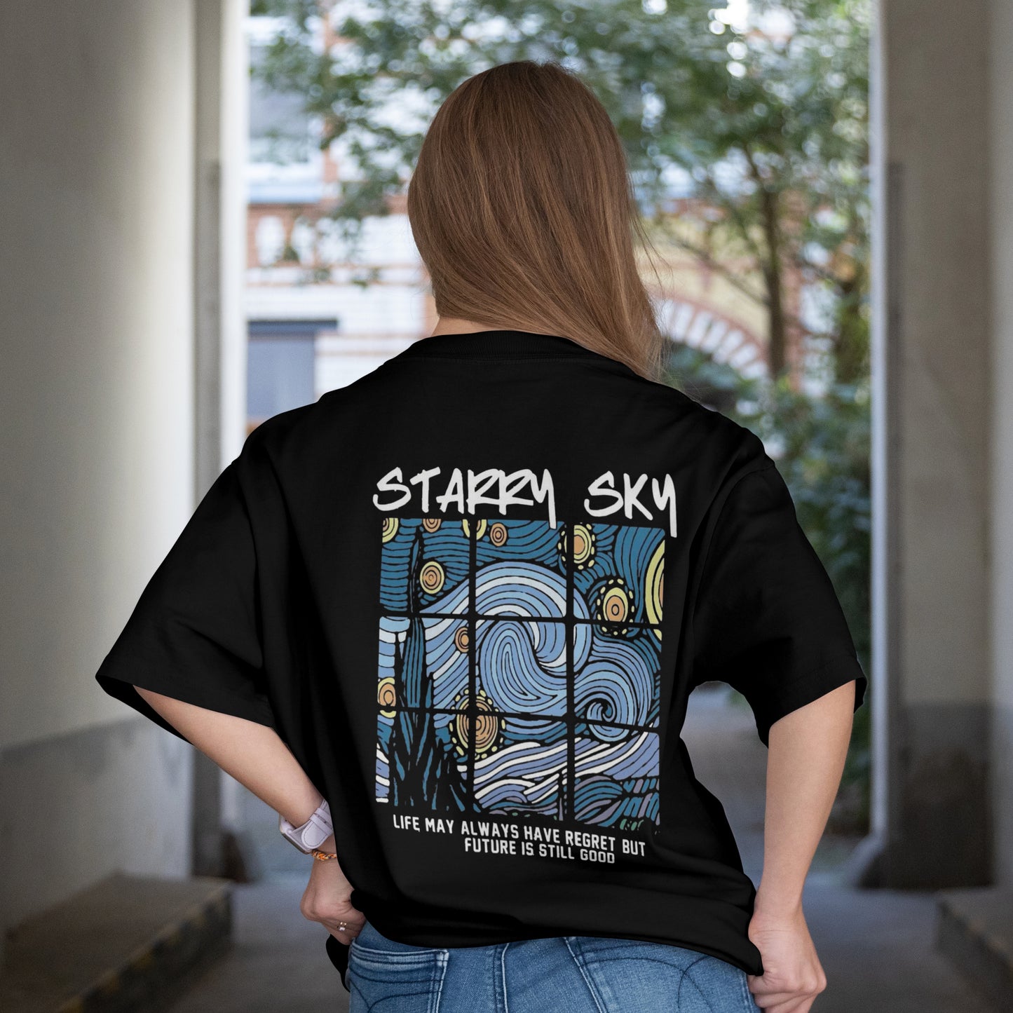 Starry Sky Oversized T-Shirt