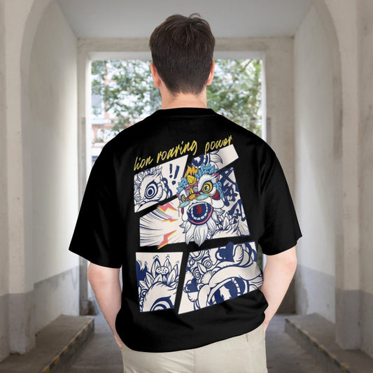 Lion Roaring Oversized T-Shirt