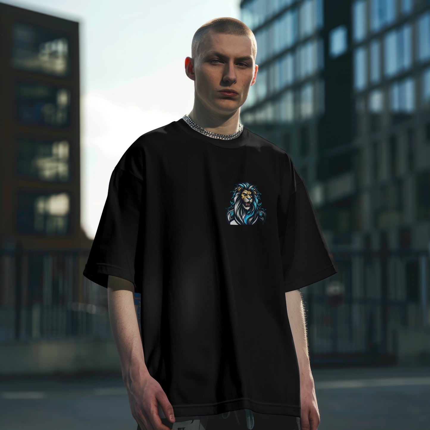 Lion Roaring Oversized T-Shirt